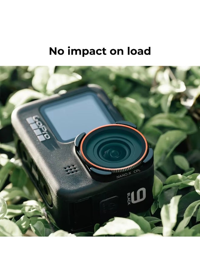 كيه آند إف كونسبت فلتر K&F CONCEPT CPL لكاميرات الحركة GoPro HERO 13 و12 و11 و10، فلتر استقطاب دائري عالي الوضوح، مقاوم للماء والخدوش. - Image 5